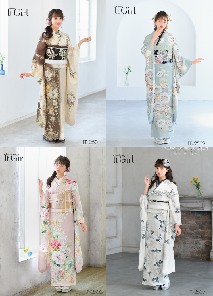 くすみカラー振袖②