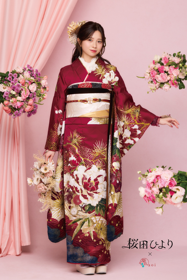 桜田ひより着用振袖【aoi-034】