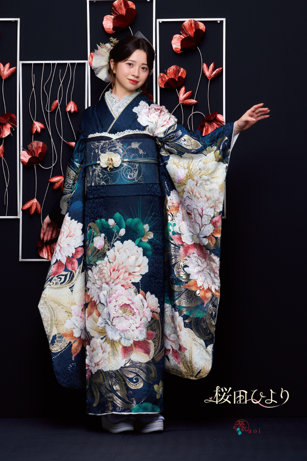 桜田ひより着用振袖【aoi-038】
